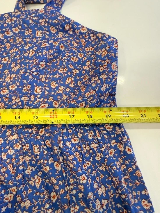 Madewell Lavender-Blue Floral Tiered Maxi Dress - Picture 6 of 8